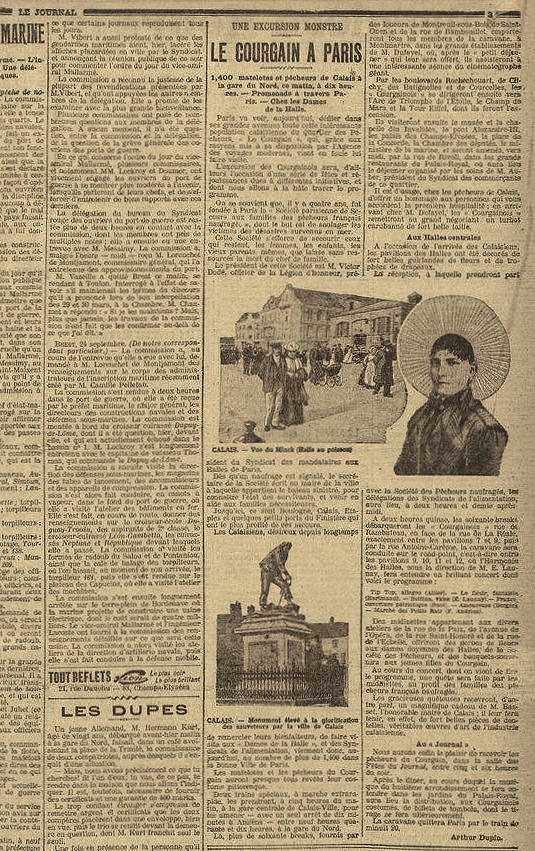 Calais 25 sept 1904 le courgain a paris