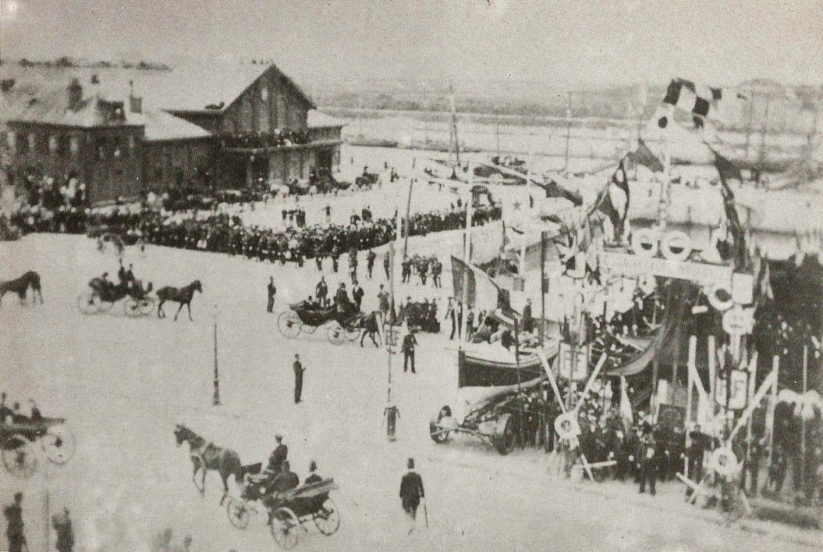 Calais courgain inauguration du monument gavet le 10 septembre 1899