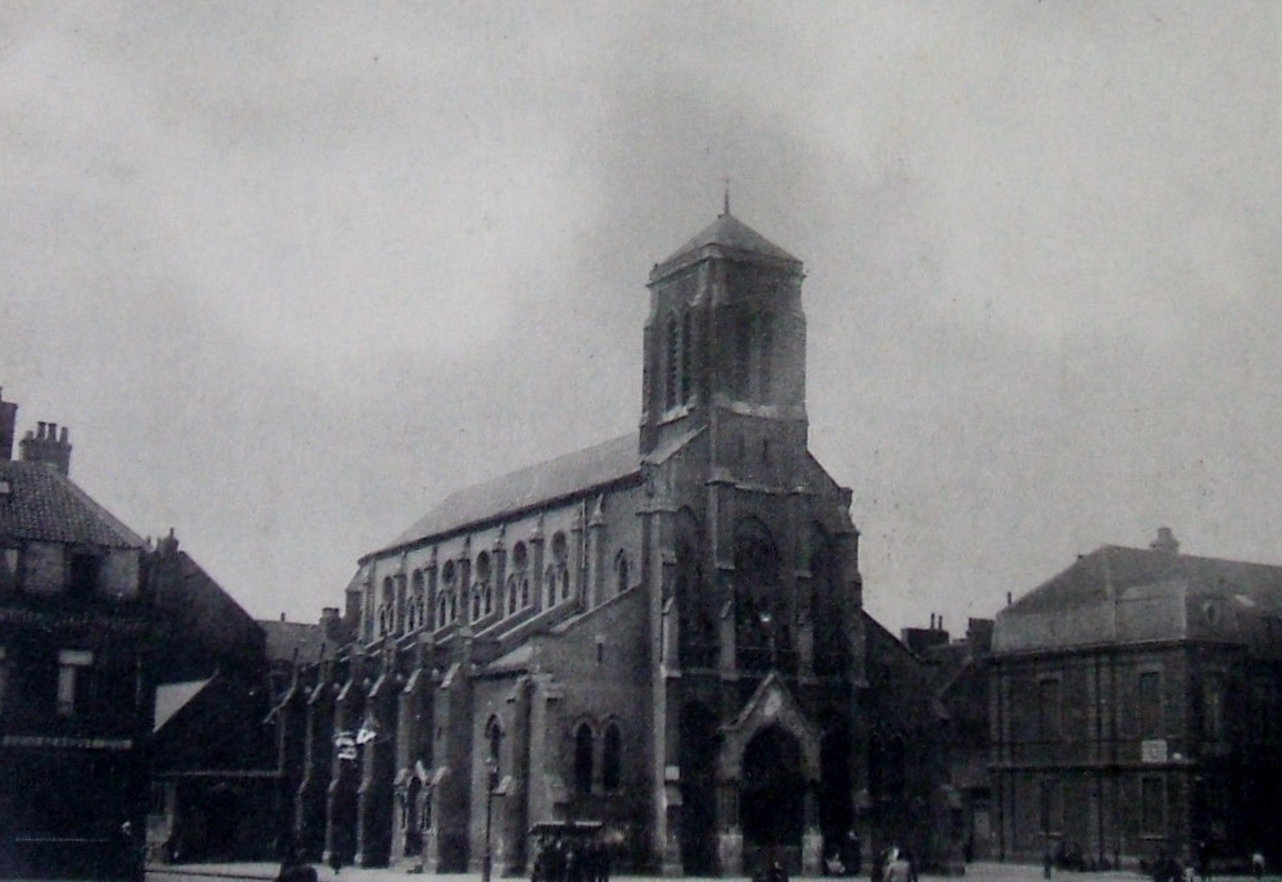 Calais eglise du courgain en 1906