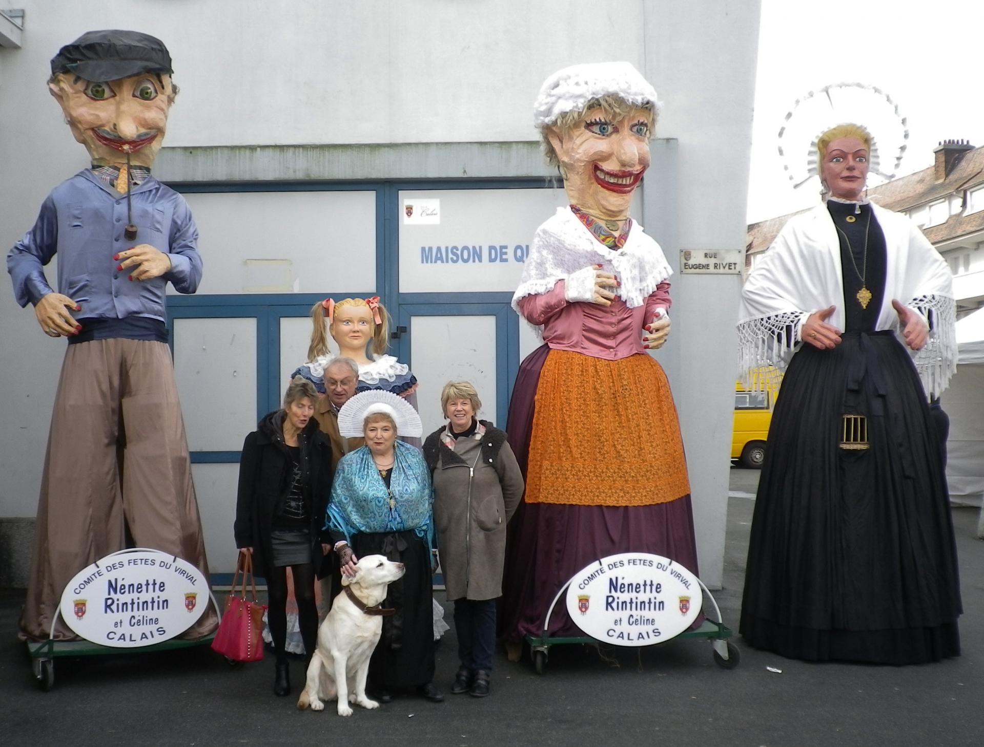 Calais les geants de calais a la fete du hareng au courgain