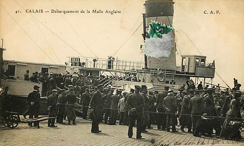 Calais debarquement de la malle anglaise