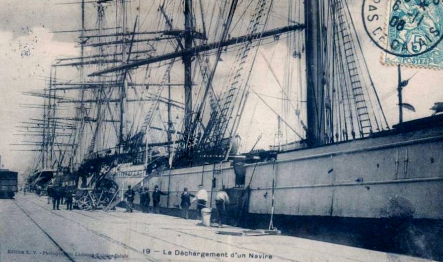 Calais dechargement d un navire