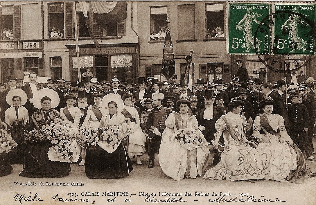 Fete honneur reines de paris 1907